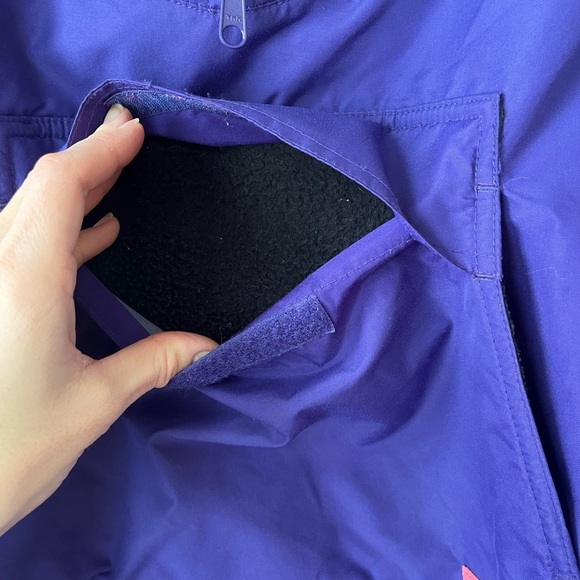 Vintage Columbia pullover Anorak neon hooded ski jacket shell pockets - Picture 5 of 14